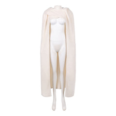 La Guerre des Étoiles Padme Amidala Naberrie Cape Blanche à Capuche Cosplay Costume