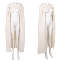La Guerre des Étoiles Padme Amidala Naberrie Cape Blanche à Capuche Cosplay Costume