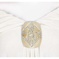 La Guerre des Étoiles Padme Amidala Naberrie Cape Blanche Cosplay Costume