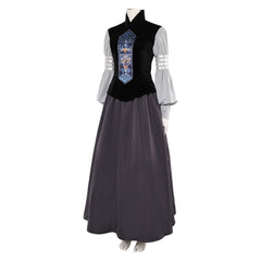 La Guerre des Étoiles Padme Amidala Naberrie Robe Noire Cosplay Costume