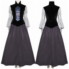 La Guerre des Étoiles Padme Amidala Naberrie Robe Noire Cosplay Costume