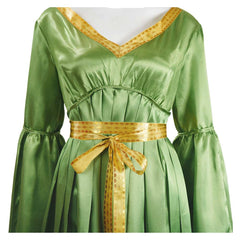 La Guerre des Étoiles Princess Leia Robe Verte Cosplay Costume