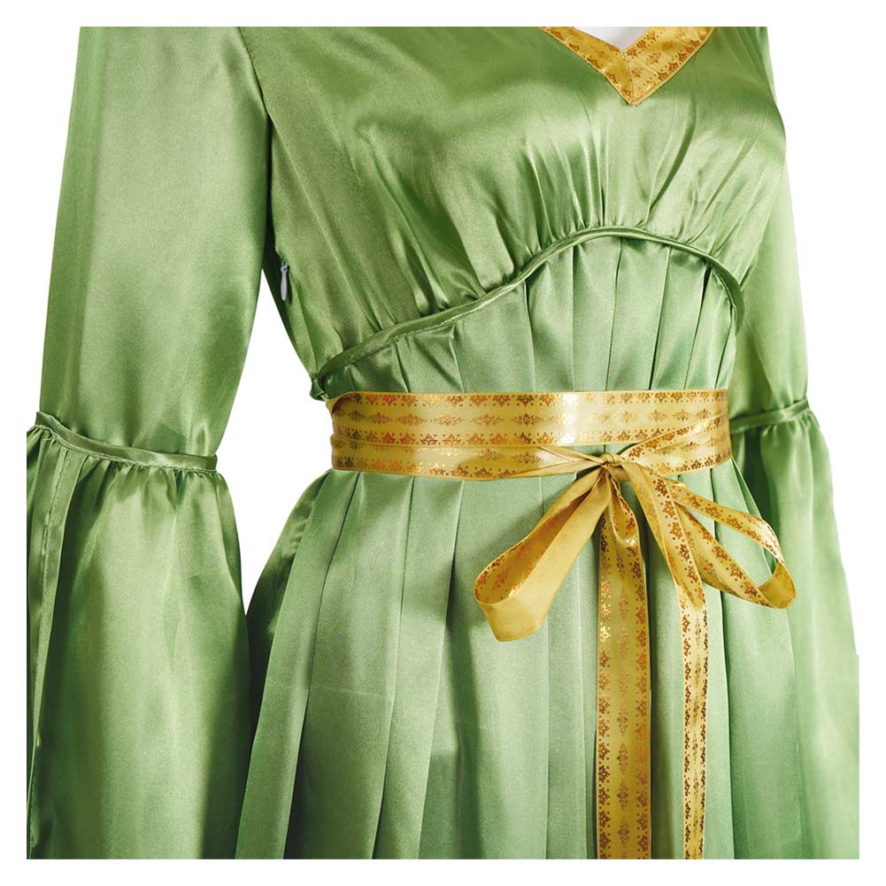 La Guerre des Étoiles Princess Leia Robe Verte Cosplay Costume