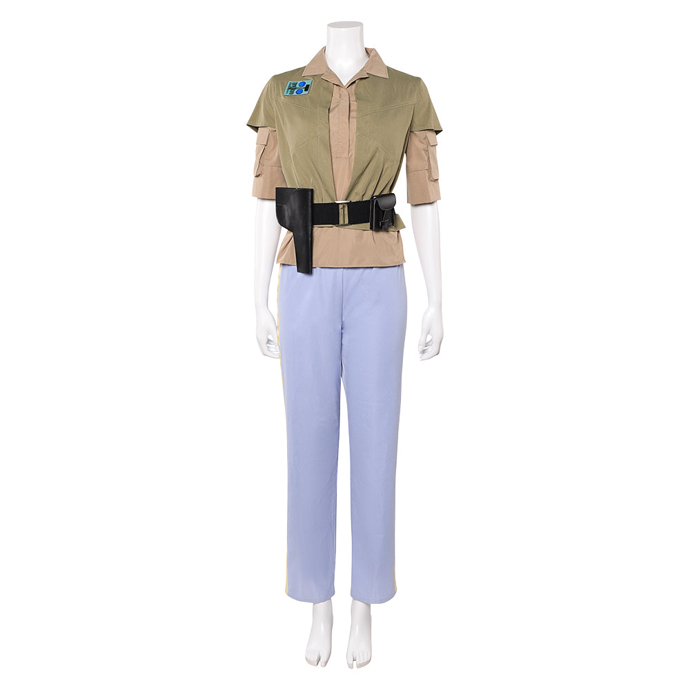 La Guerre des Étoiles Princess Leia Tenue de Cape Camouflage Verte Cosplay Costume