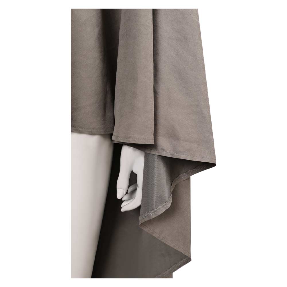 La Guerre des Étoiles Rey Cape Grise Cosplay Costume