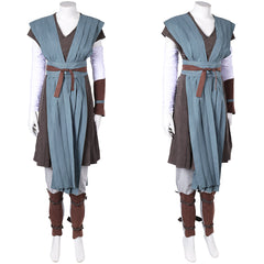 La Guerre des Étoiles Rey Tenue Grise de Combat Cosplay Costume