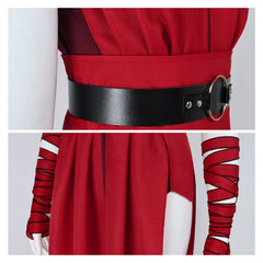 La Guerre des Étoiles Sœurs de La Nuit Merrin Tenue Rouge Cosplay Costume