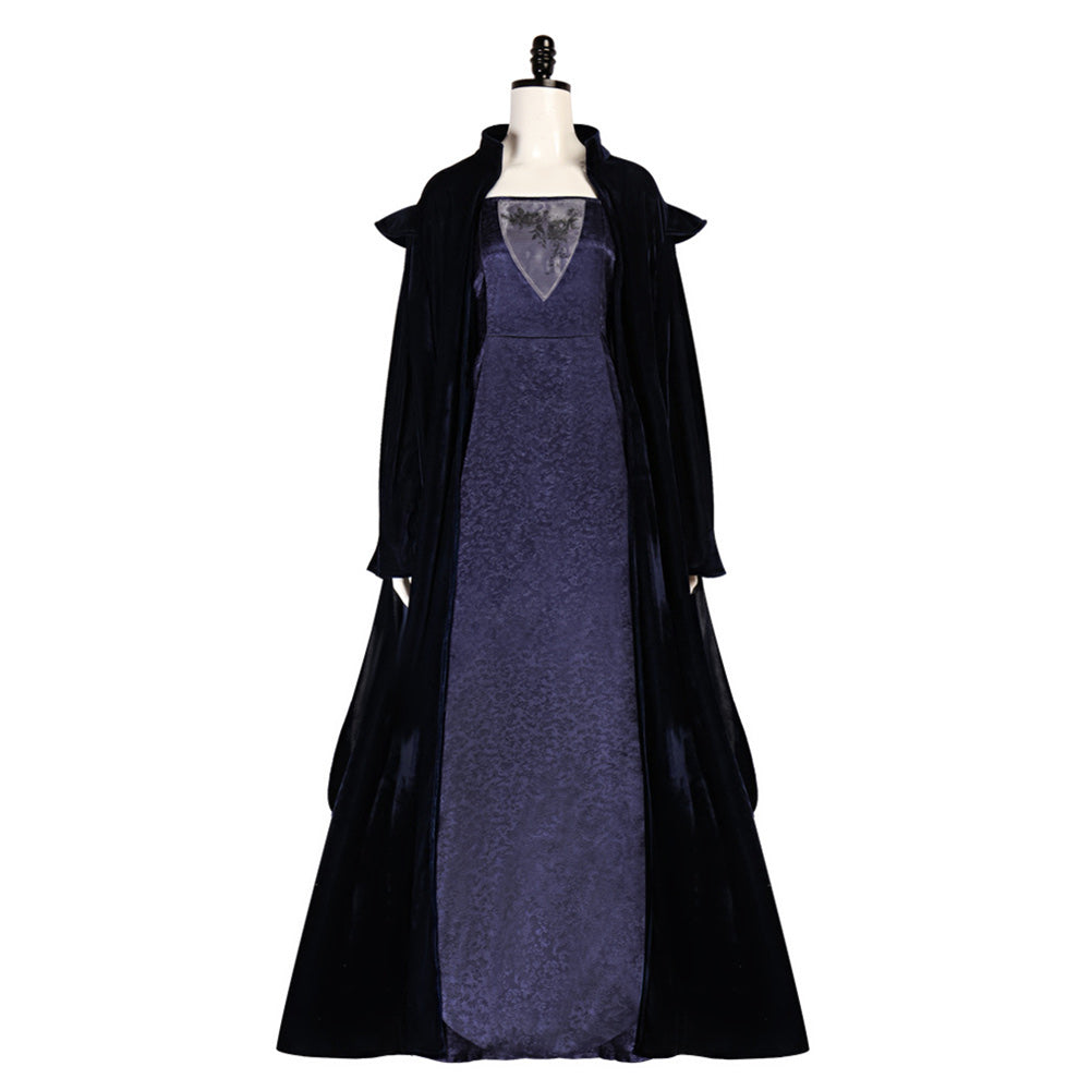 La Guerre des Étoiles Sola Naberrie Tenue Noire et Violette Cosplay Costume