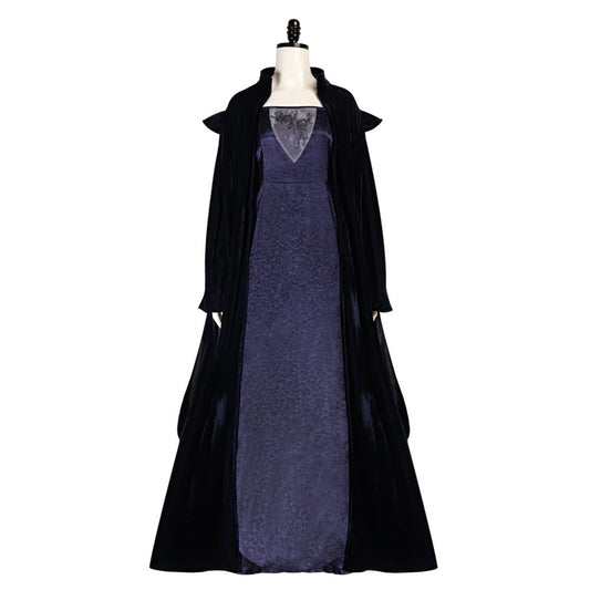 La Guerre des Étoiles Sola Naberrie Tenue Noire et Violette Cosplay Costume