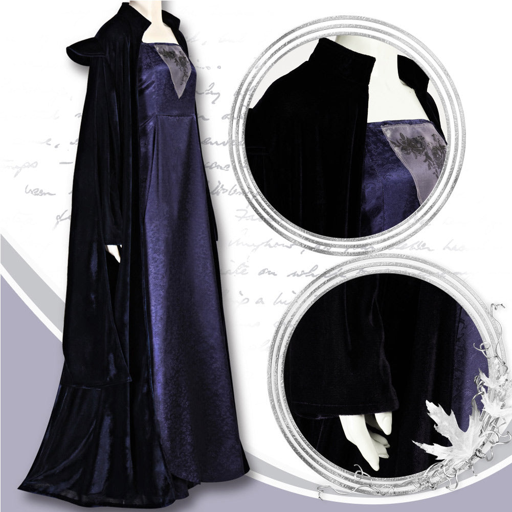 La Guerre des Étoiles Sola Naberrie Tenue Noire et Violette Cosplay Costume