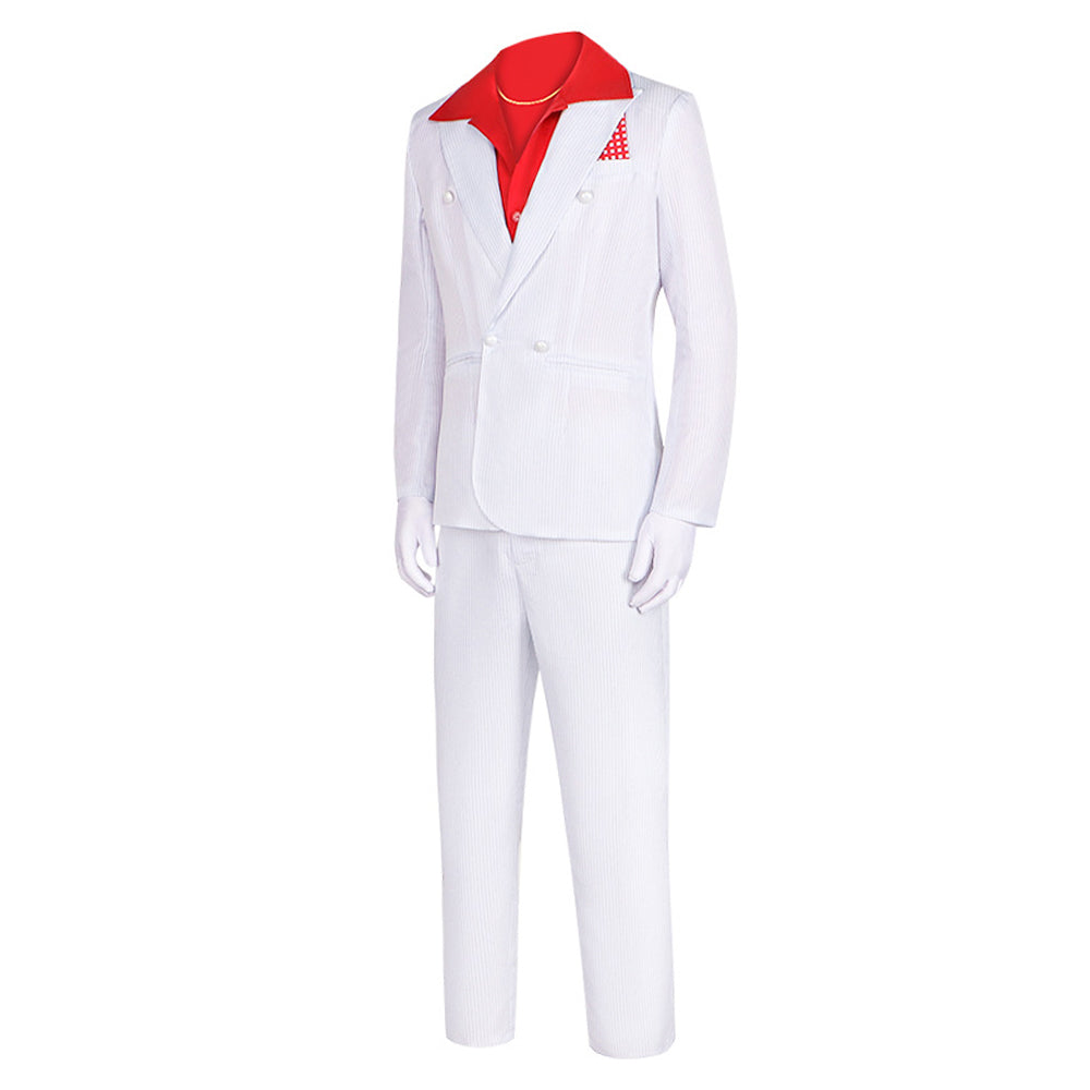 Le Balafré 1983 Al Pacino Tenue Blanche et Rouge Cosplay Costume