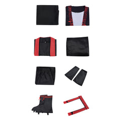 Limbus Company Jia Qiu Tenue Rouge et Noire Cosplay Costume