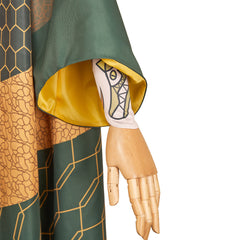 Loki Maillot de Bain Short+Veste Vert et Jaune Cosplay Costume