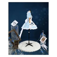 LoveLive TCG Muse μ's Robe Blanche et Bleue Cosplay Costume