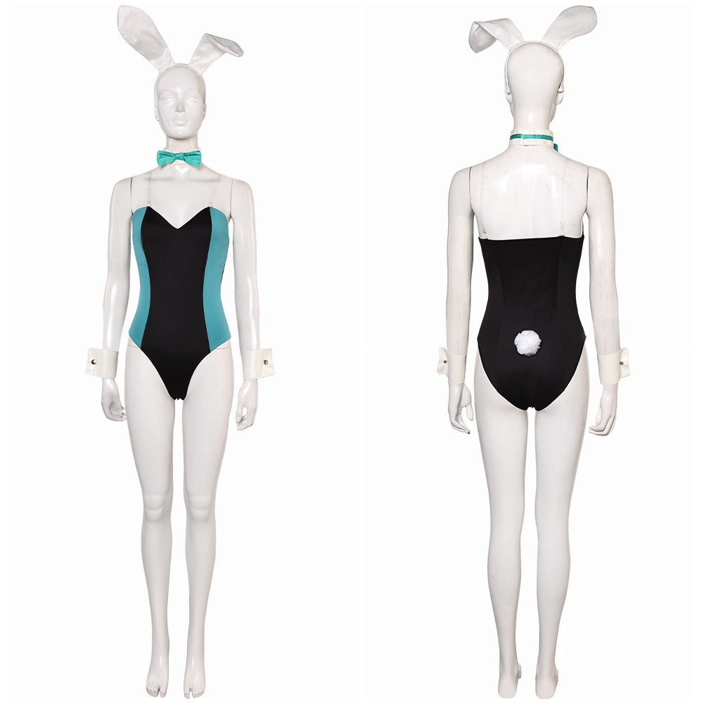 Luna Snow Bunny Girl Tenue Noire Cosplay Costume