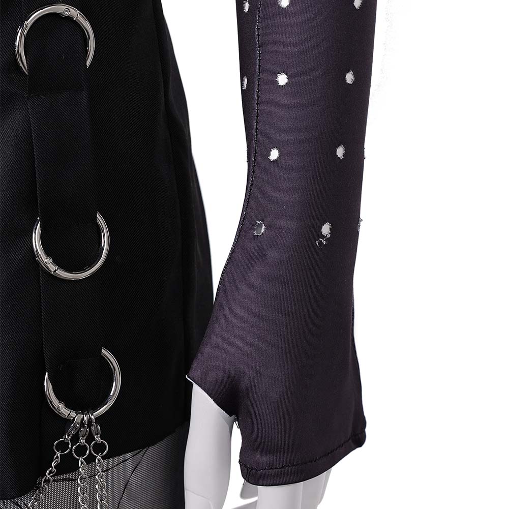 Magik Tenue Noire Punk Cosplay Costume