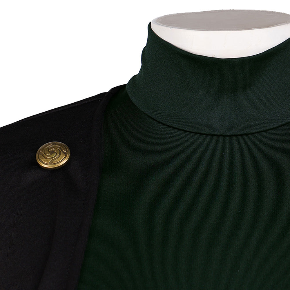 Maki Zenin Tenue Noire et Vert Foncé Cosplay Costume