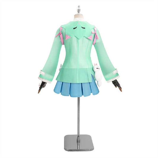 Overwatch Kiriko Tenue Bleue Cosplay Costume