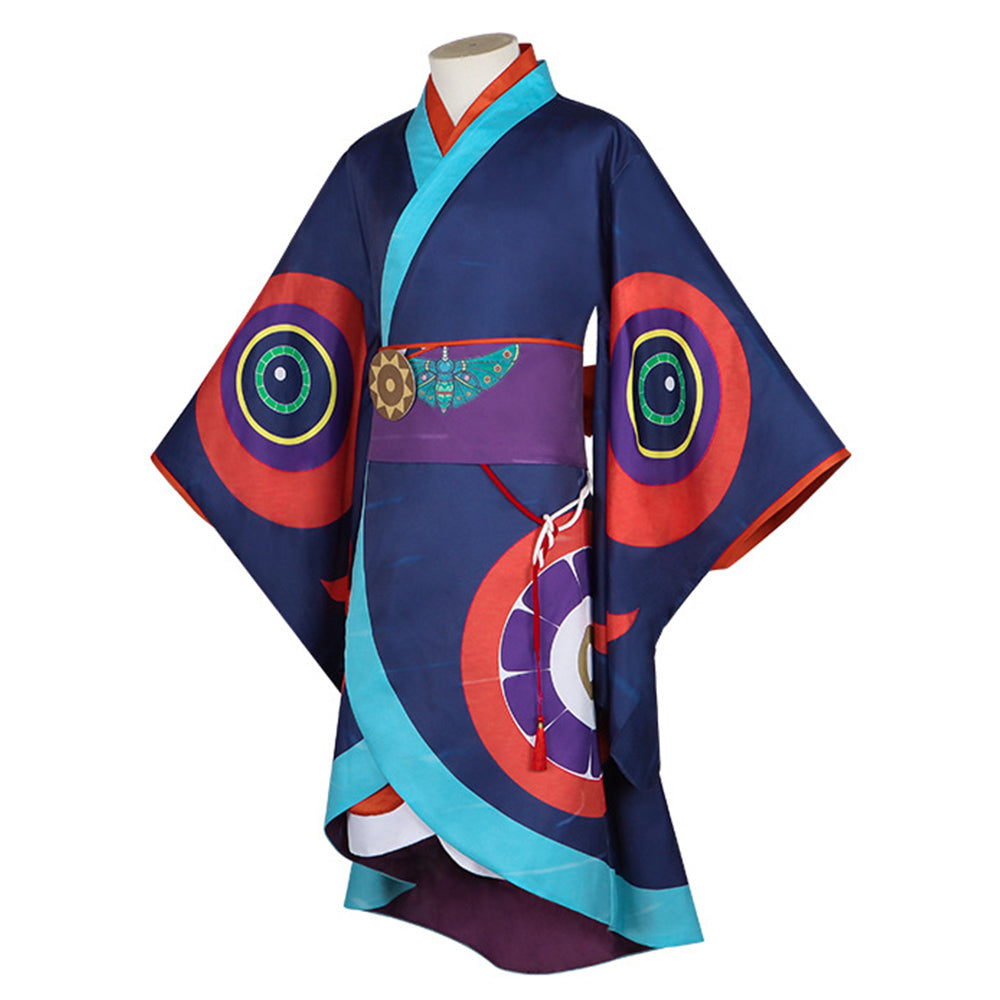 Mononoke Zashiki Warashi Tenue Bleue Cosplay Costume