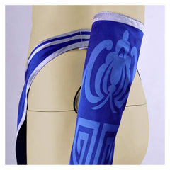 Mortal Kombat 2 Kitana Tenue de Danseuse Bleue Cosplay Costume