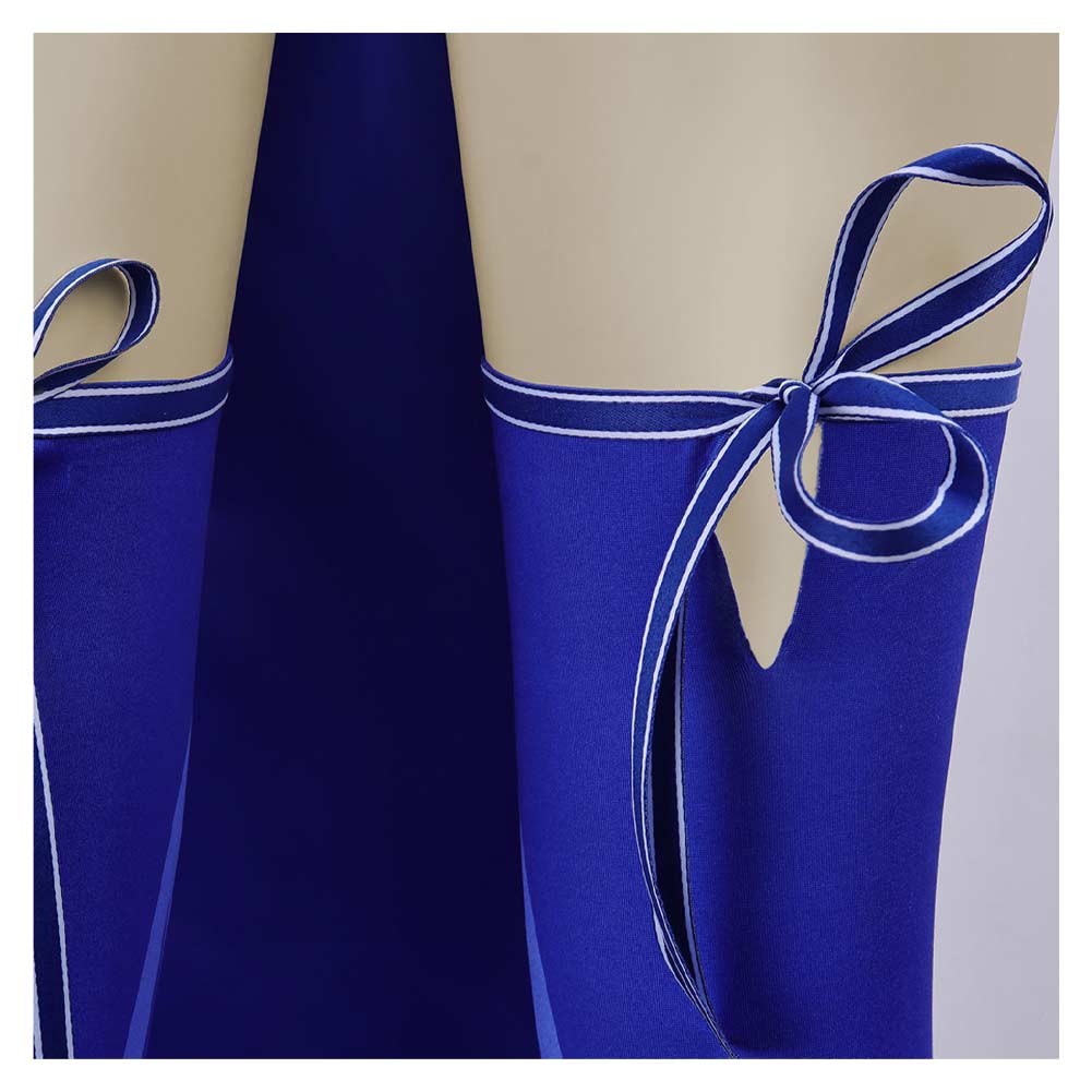 Mortal Kombat 2 Kitana Tenue de Danseuse Bleue Cosplay Costume