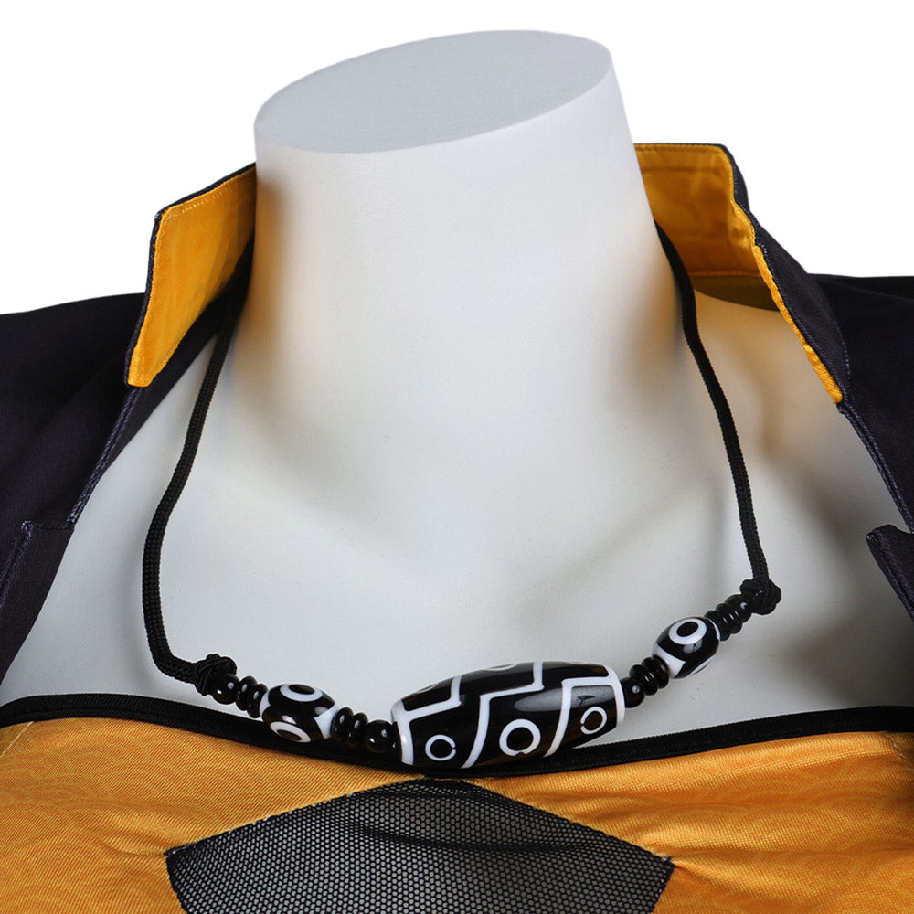 Naraka: Bladepoint Lannie Tenue Noire et Orange Cosplay Costume