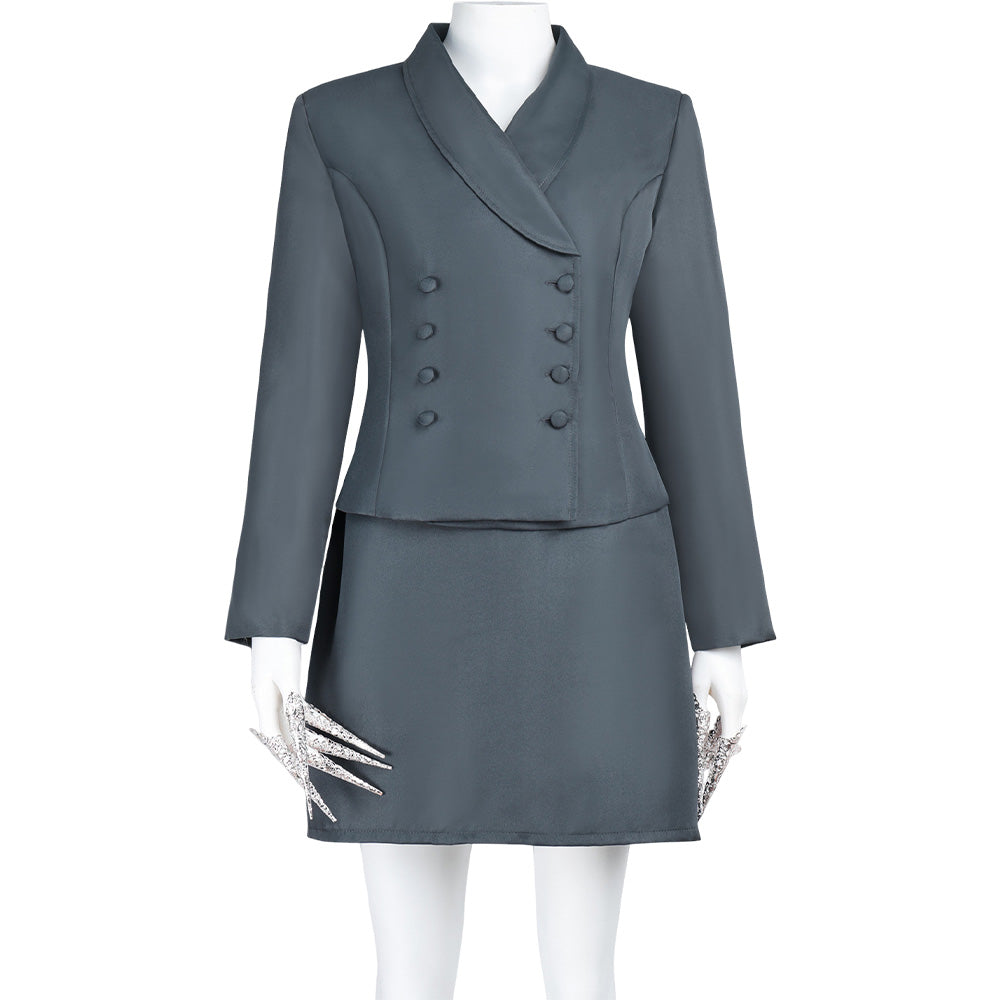 Nosferatu, Fantôme de La Nuit 1979 Vampire Tenue de Jupe Grise Cosplay Costume