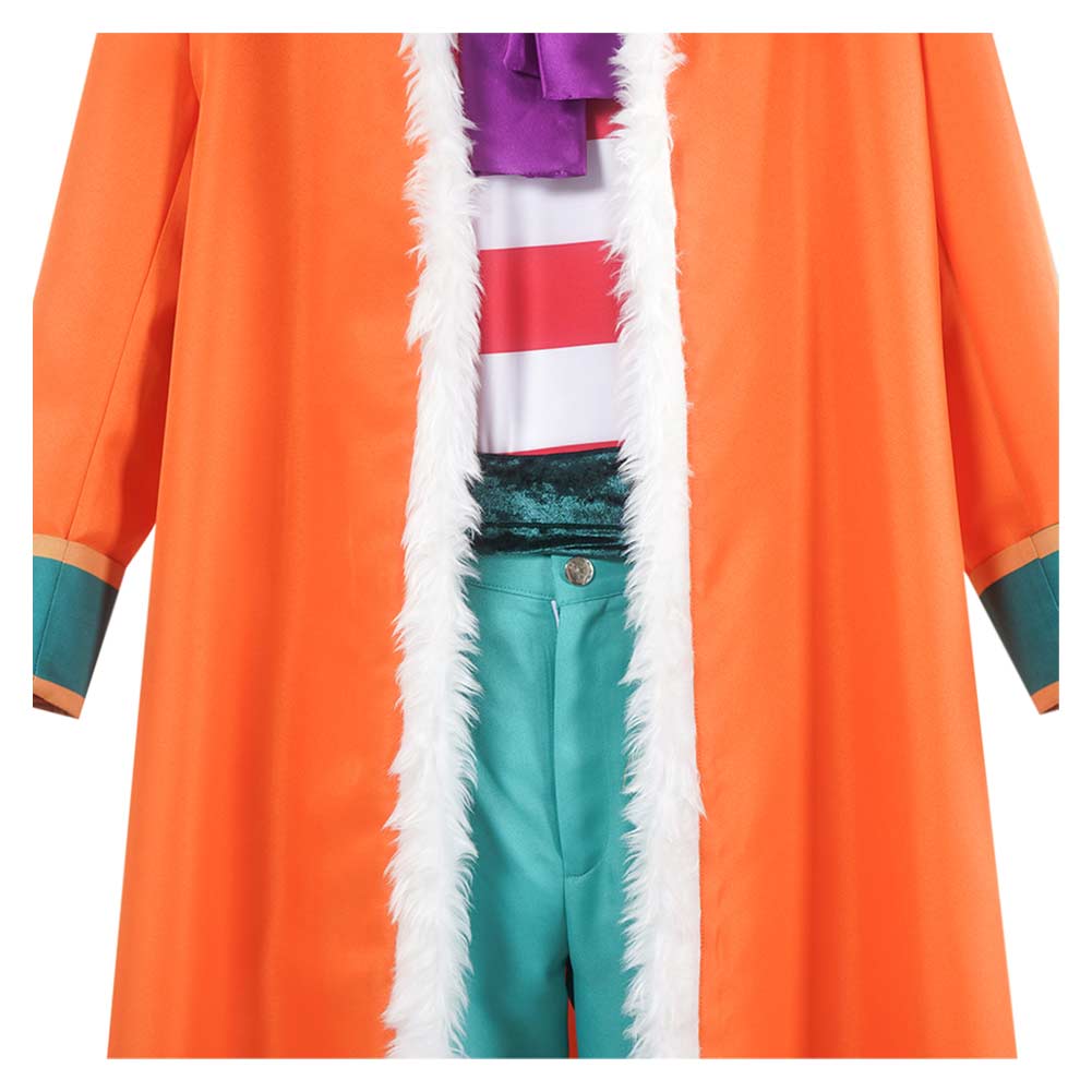 One Piece Buggy Tenue Orange Cosplay Costume
