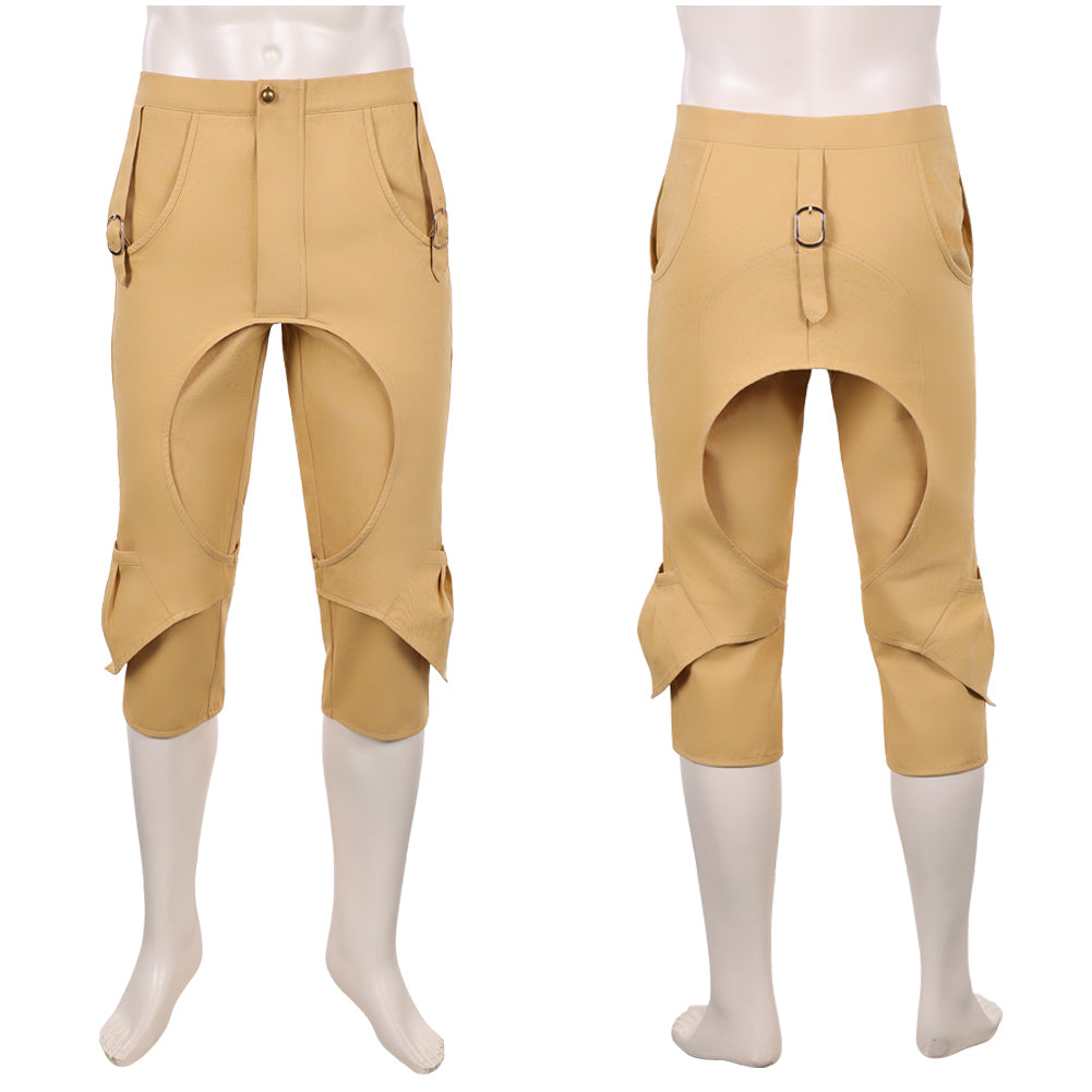 One Piece Live Action 2(2026) Monkey D. Luffy Pantalon Marron Cosplay Costume
