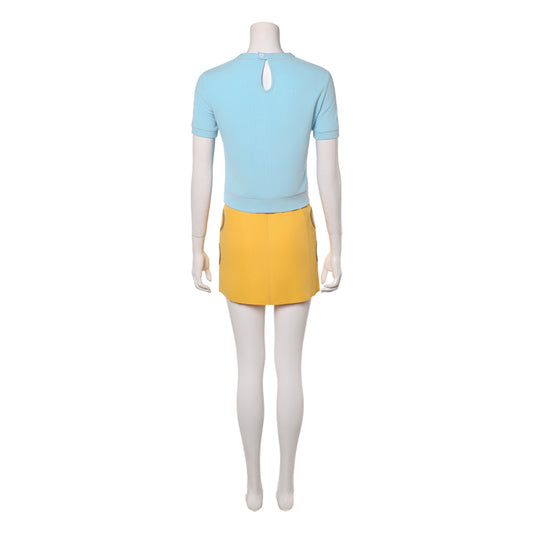 One Piece Live Action 2(2026) Nami Tenue Bleue et Jaune Cosplay Costume