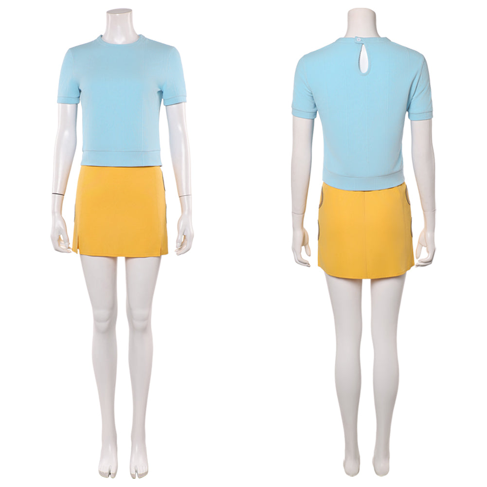One Piece Live Action 2(2026) Nami Tenue Bleue et Jaune Cosplay Costume