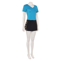 One Piece Live Action 2(2026) Nami Tenue Bleue et Noire Cosplay Costume Ver.2