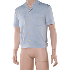One Piece Live Action 2(2026) Sanji Chemise Bleue Cosplay Costume