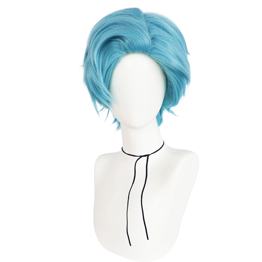 Oshi No Ko Aqua Hoshino Cosplay Perruque Bleue