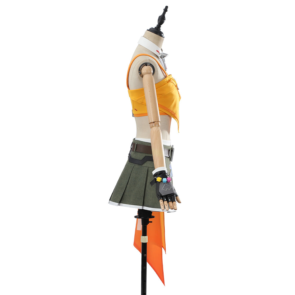 Overwatch 2 Mercy Idole Tenue de Gilet Orange Cosplay Costume