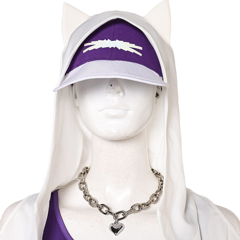 Overwatch Ashe Tenue de Gilet Violet Cosplay Costume