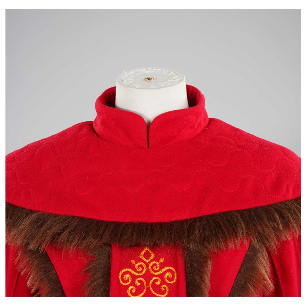Padme Amidala Naberrie Throne Room Gown Robe Rouge Cosplay Costume