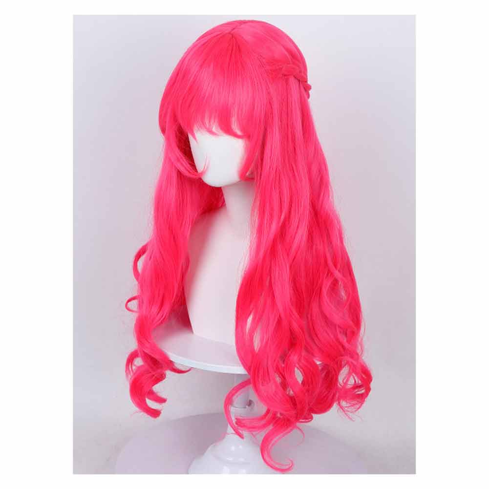  Pink Descendants: Wicked Wonderland Cosplay Wig Heat Resistant Synthetic Hair Carnival Halloween Party Props  