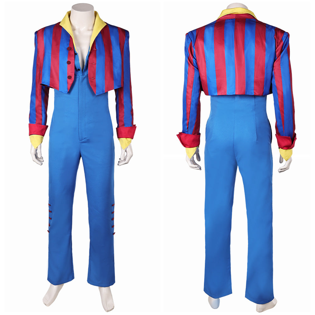 Prince Rogers Nelson 1980s Tenue Rouge et Bleue Costume Vintage