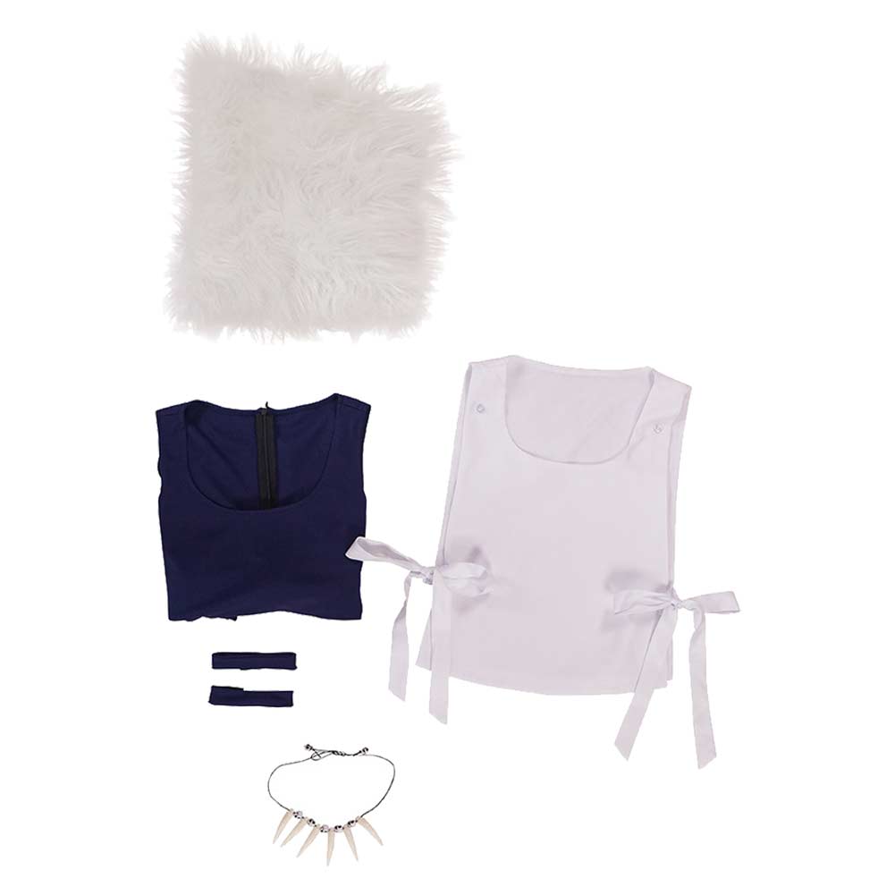 Princess Mononoke San Tenue Blanche Cosplay Costume