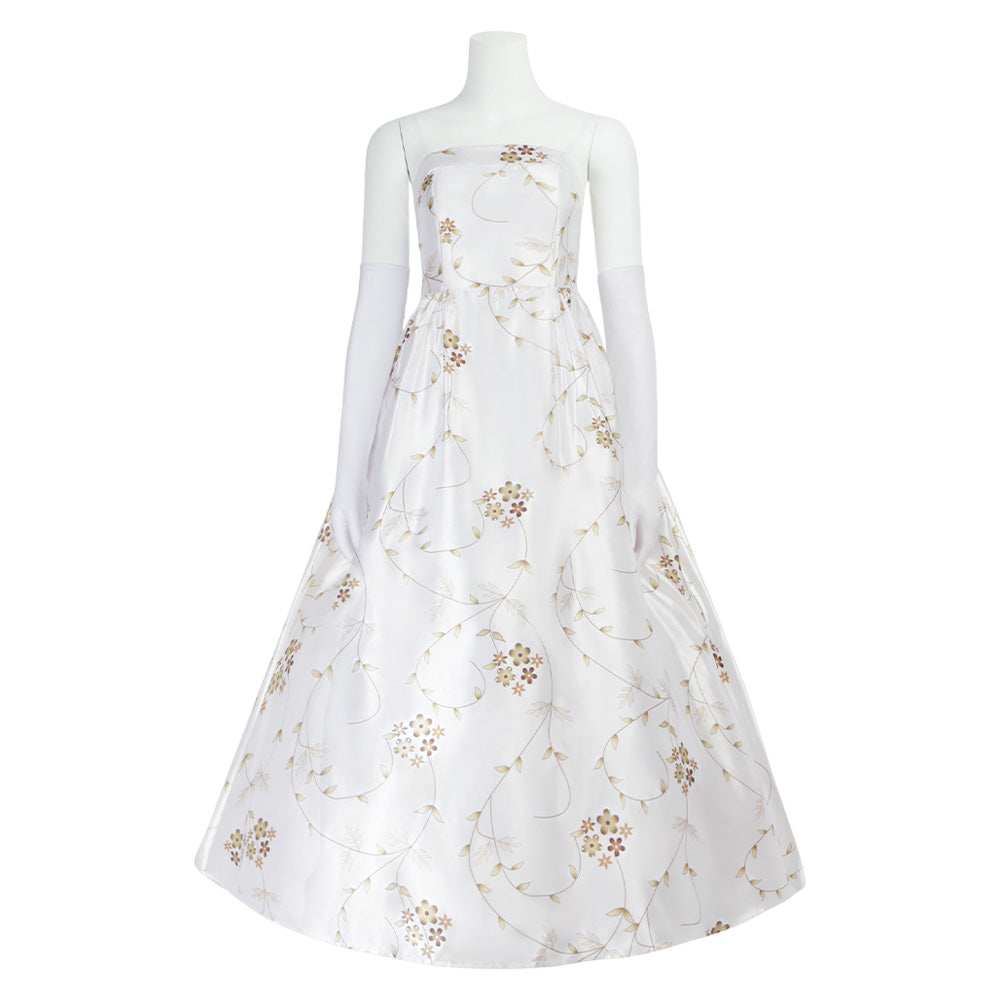 Princesse Malgré Elle Robe Blanche Cosplay Costume