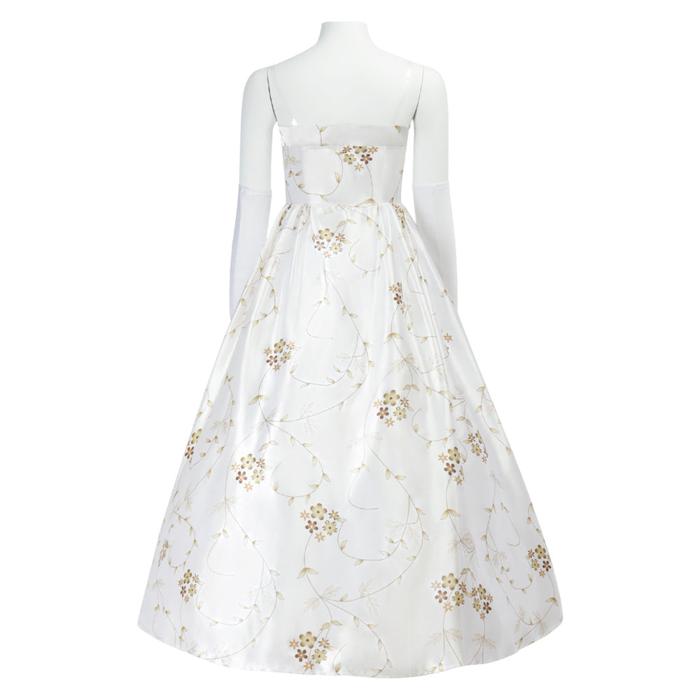 Princesse Malgré Elle Robe Blanche Cosplay Costume