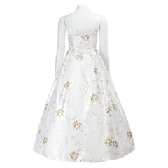 Princesse Malgré Elle Robe Blanche Cosplay Costume