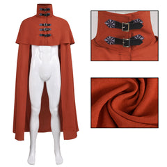 Cosplay Costume Vincent Valentine Dirge of Cerberus: Final Fantasy VII Jeu Cosplay Cape Rouge Homme