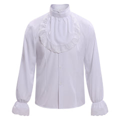 Cosplay Costume Beast La Belle et la Bête Film Cosplay Chemise Blanche Homme