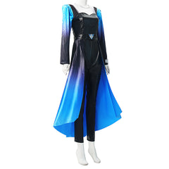 Cosplay Costume Evie Descendants: Wicked Wonderland(2026) Film Cosplay Combinaison Bleue et Noire Femme