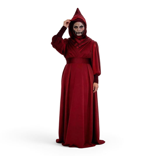 Cosplay Costume Mother Talzin La Guerre des Étoiles The Clone Wars TV Cosplay Robe Rouge Femme