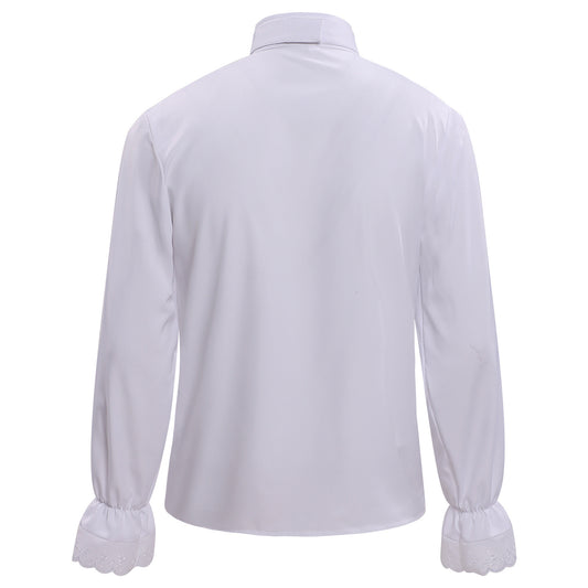 Cosplay Costume Beast La Belle et la Bête Film Cosplay Chemise Blanche Homme