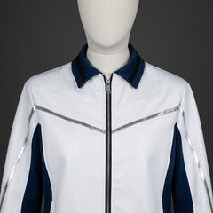 Cosplay Costume Mister Fantastic Avengers: Doomsday(2026) Film Cosplay Veste Blanche et Bleue Homme