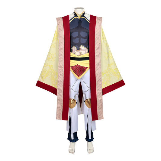 Record of Ragnarok Qin Shi Huang Tenue Jaune Cosplay Costume